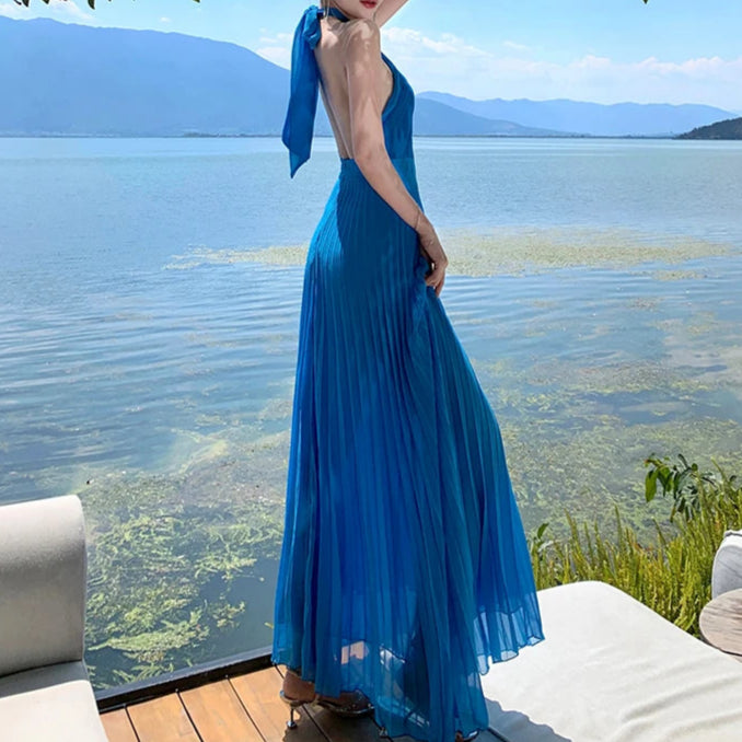 Robe Plissée En Mousseline chez My Store