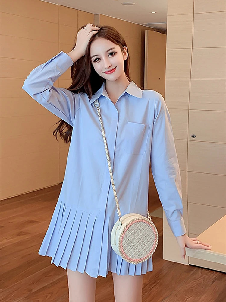 Robe Chemise Plissée chez My Store