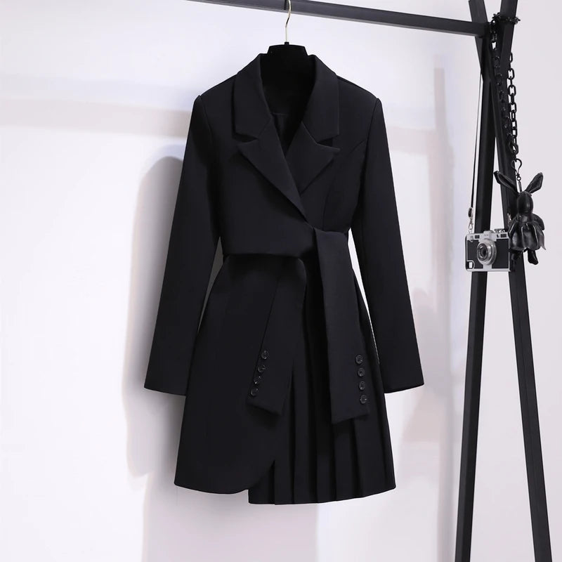 Robe Blazer Plissée noir chez My Store