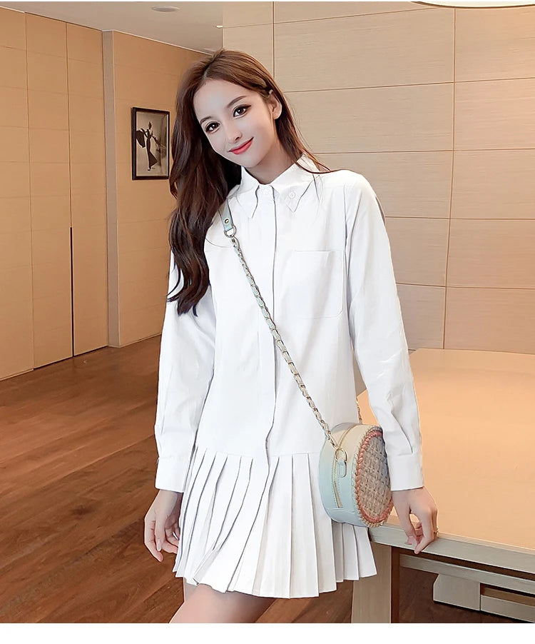 Robe Chemise Plissée chez My Store