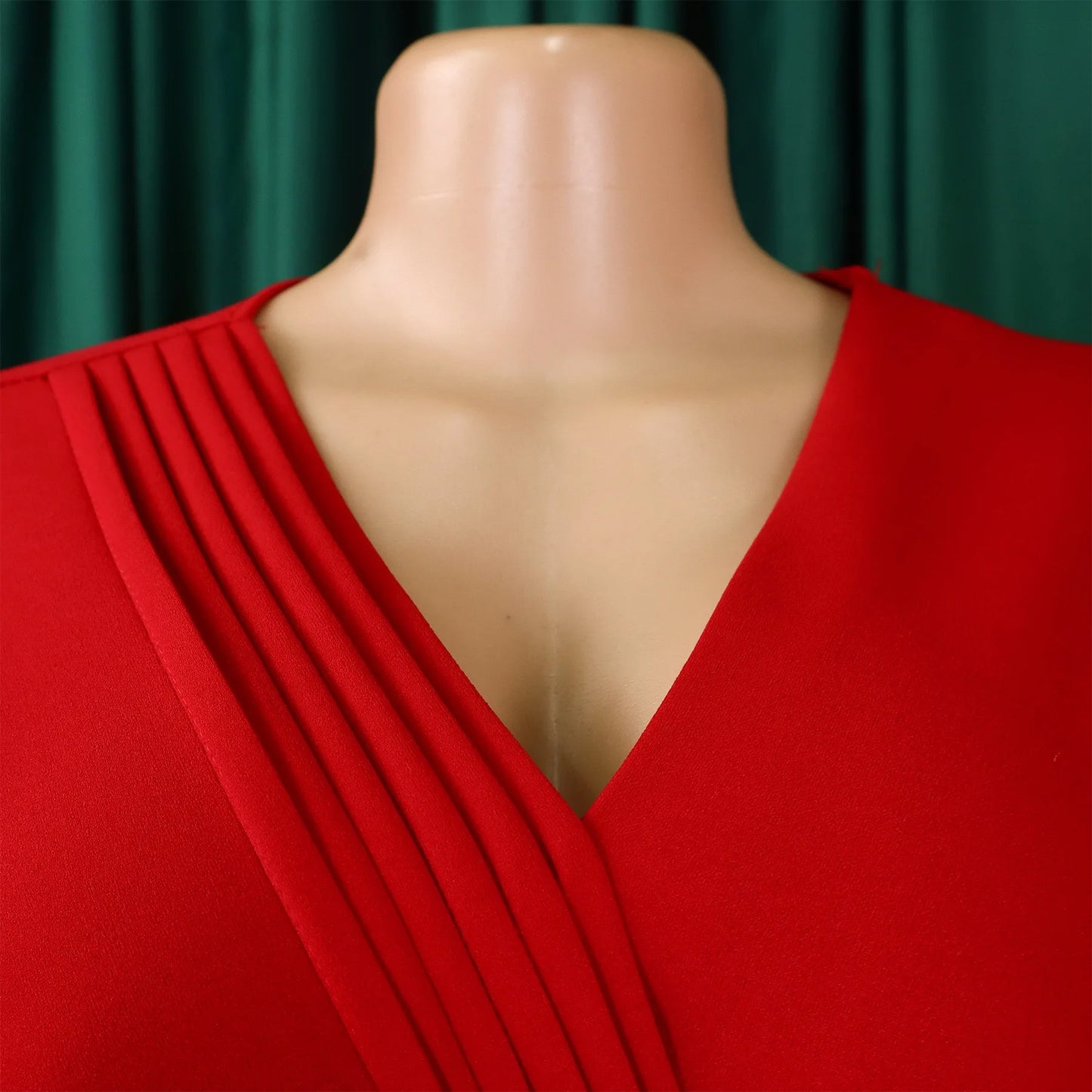 Robe Rouge Plissée chez My Store