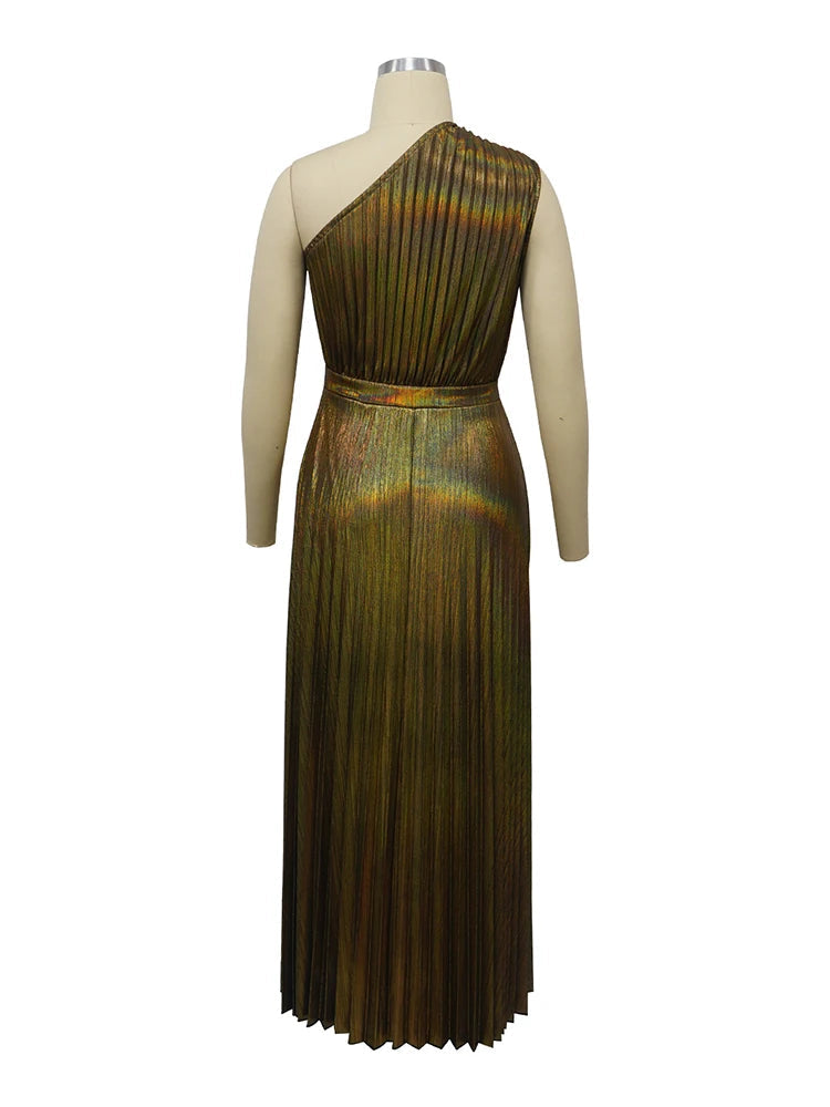 Robe Plissée Dorée chez My Store