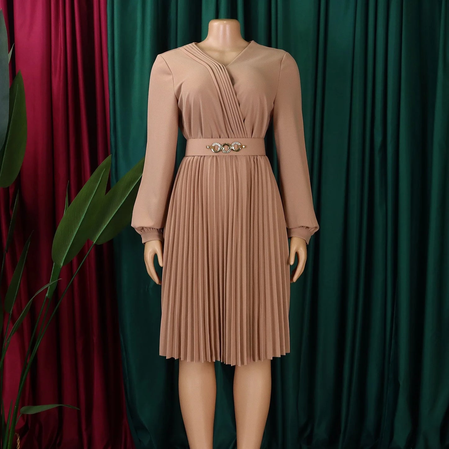 Robe Plissée Kaki chez My Store
