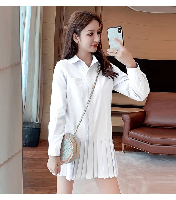 Robe Chemise Plissée chez My Store