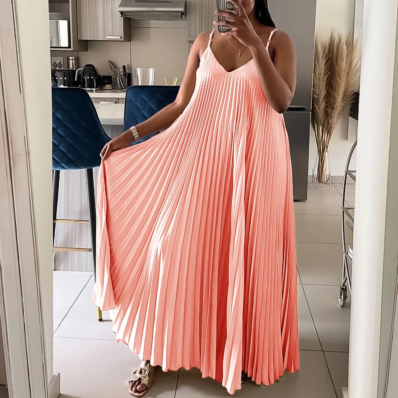 Robe Plissée Soleil Rose chez My Store