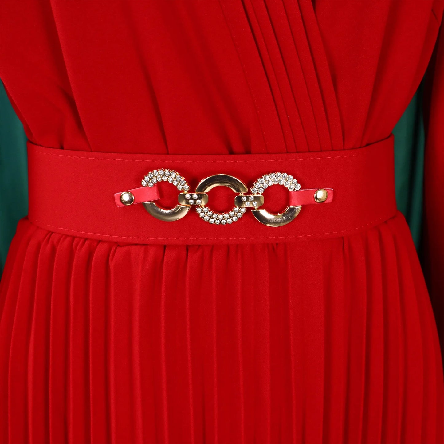 Robe Rouge Plissée chez My Store