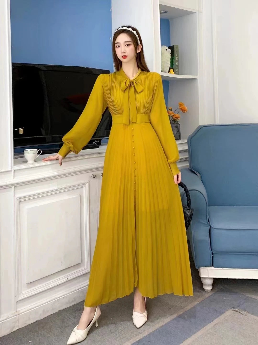Robe Plissée Tendance chez My Store