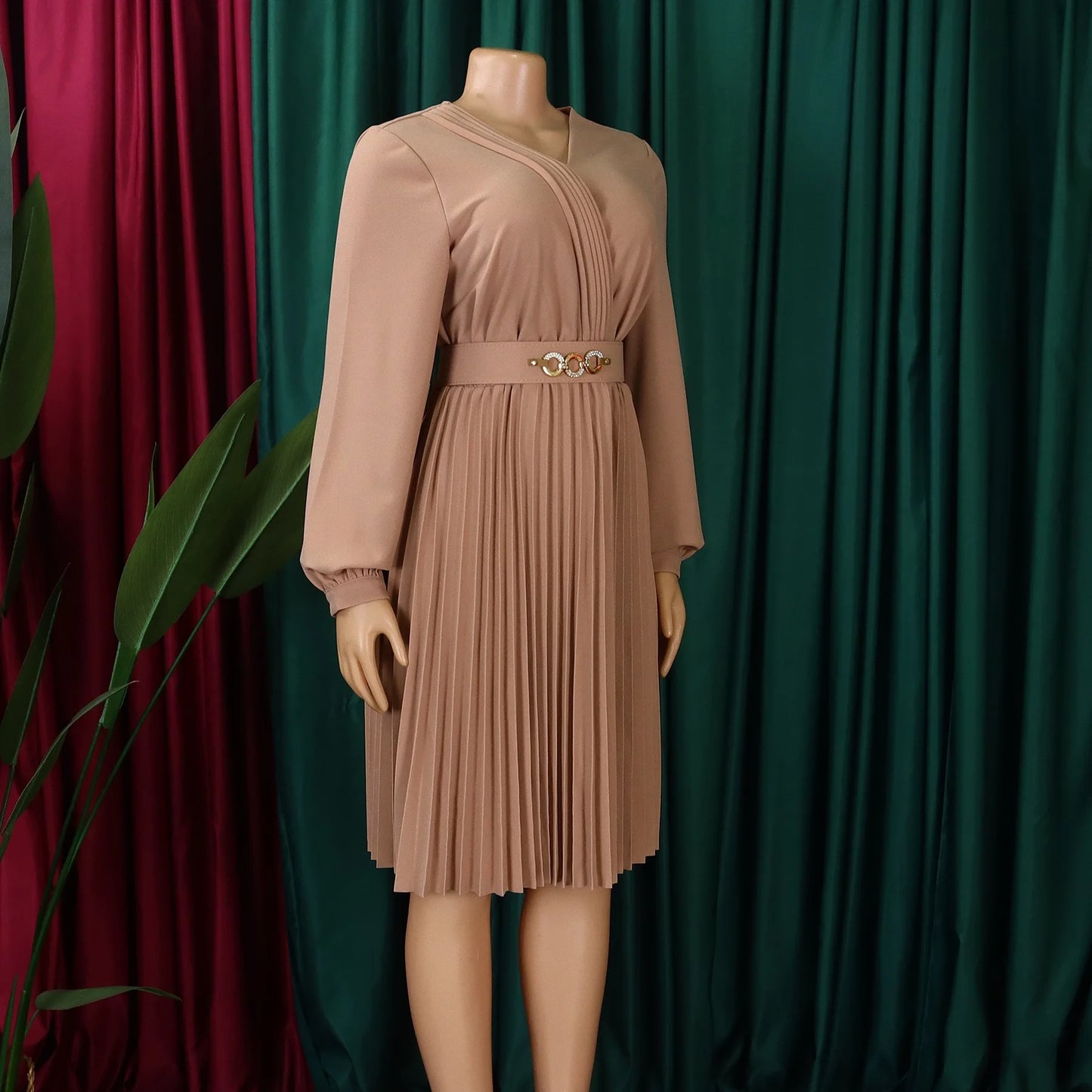 Robe Plissée Kaki chez My Store