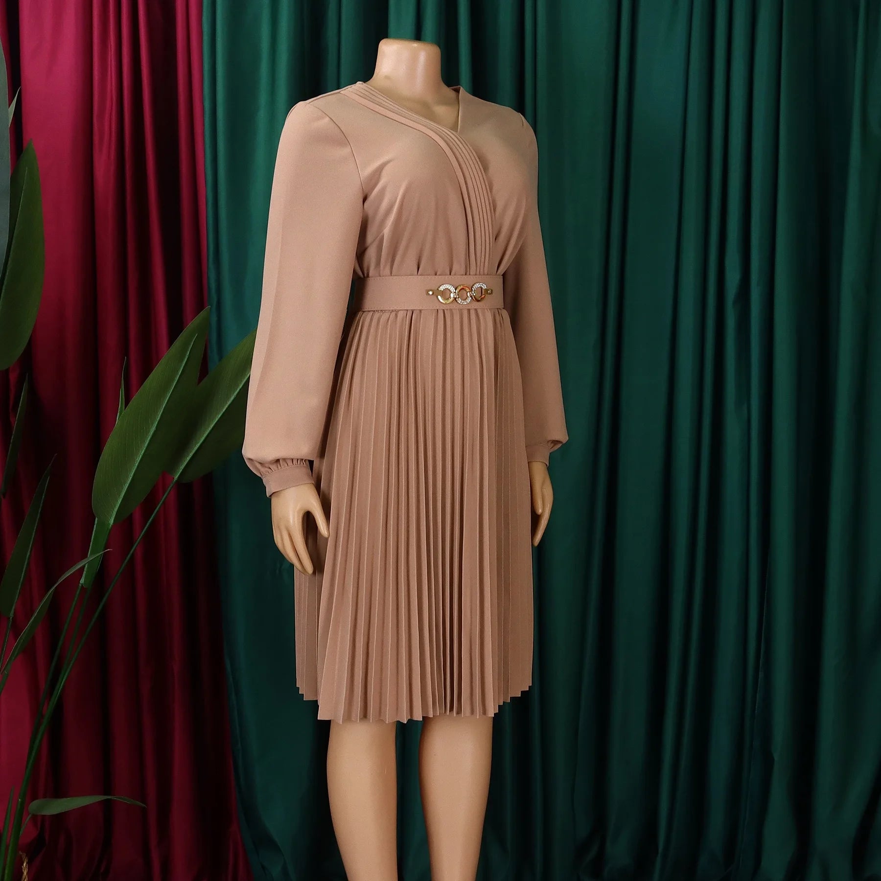 Robe Plissée Kaki chez My Store