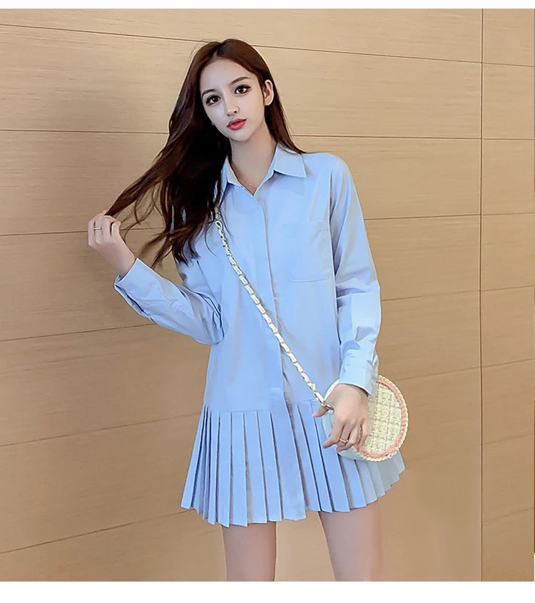 Robe Chemise Plissée chez My Store
