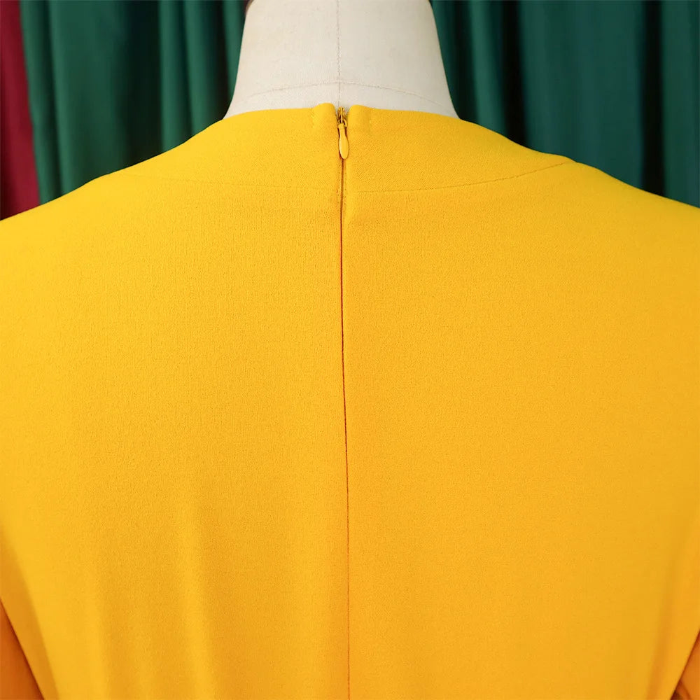 Robe Jaune Plissée chez My Store