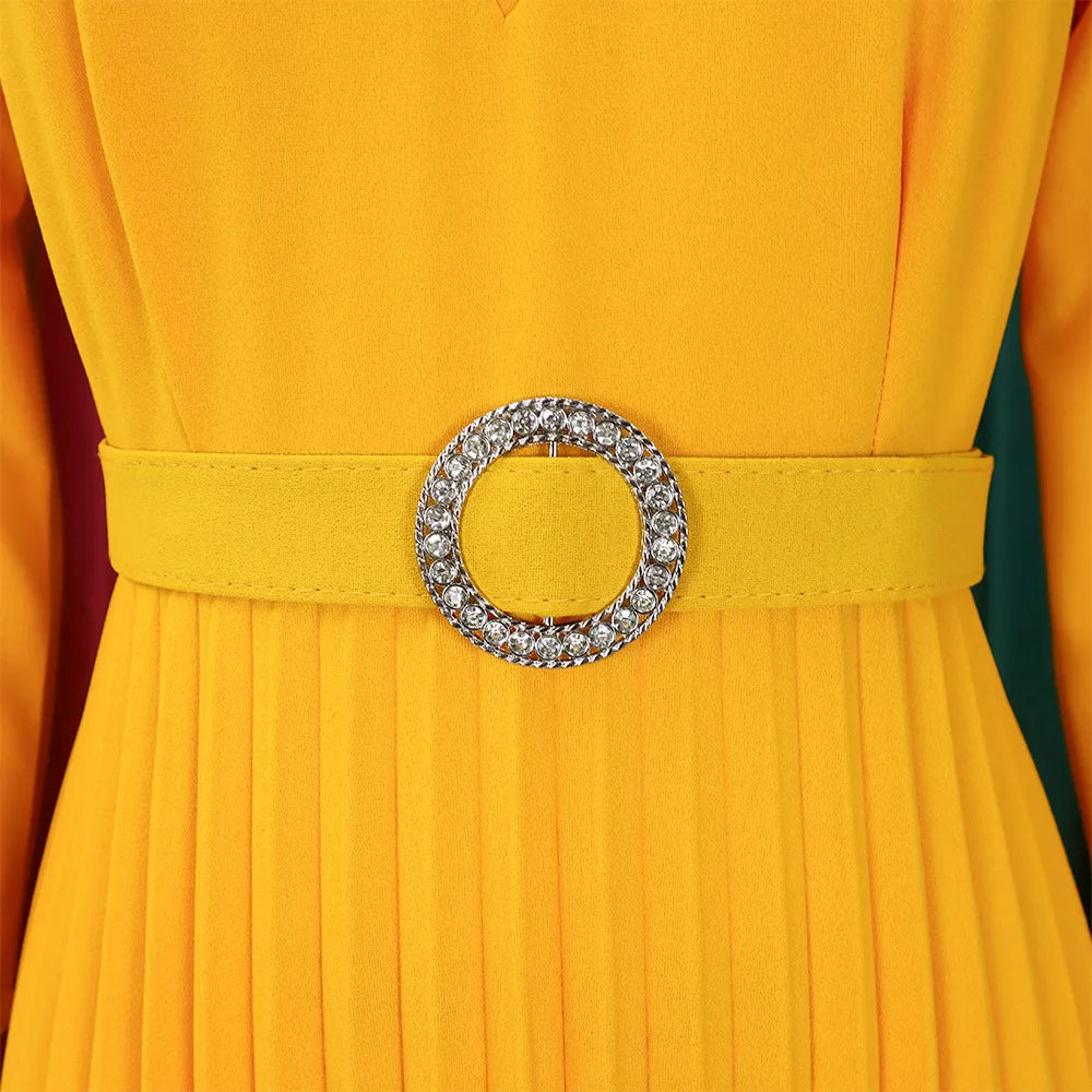 Robe Jaune Plissée chez My Store
