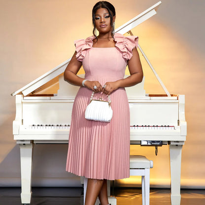 Robe Plissée Rose chez My Store