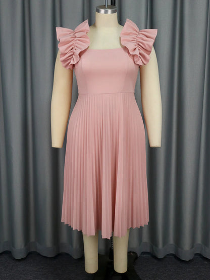 Robe Plissée Rose chez My Store