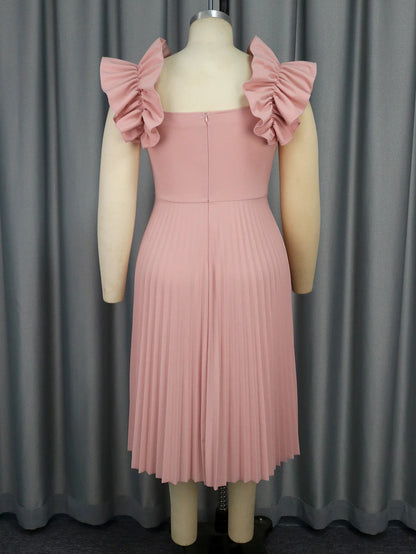 Robe Plissée Rose chez My Store