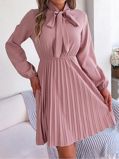 Robe Plissée Rose Poudré - ma-robe-plissee.com