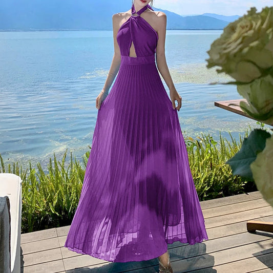 Robe Plissée En Mousseline chez My Store