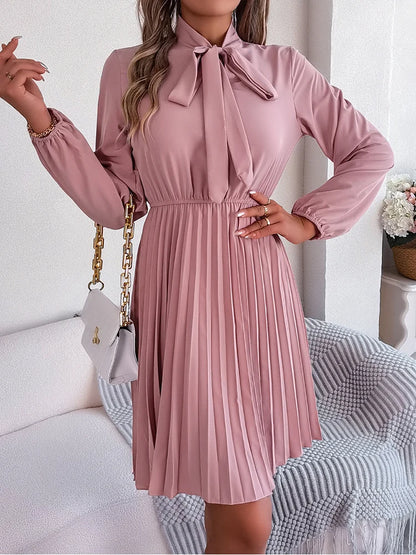 Robe Plissée Rose Poudré - ma-robe-plissee.com