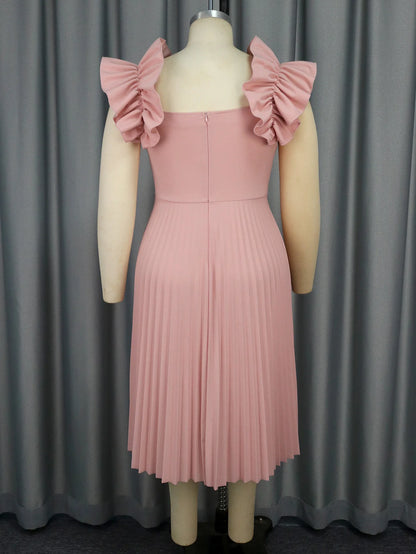 Robe Plissée Rose - ma-robe-plissee.com