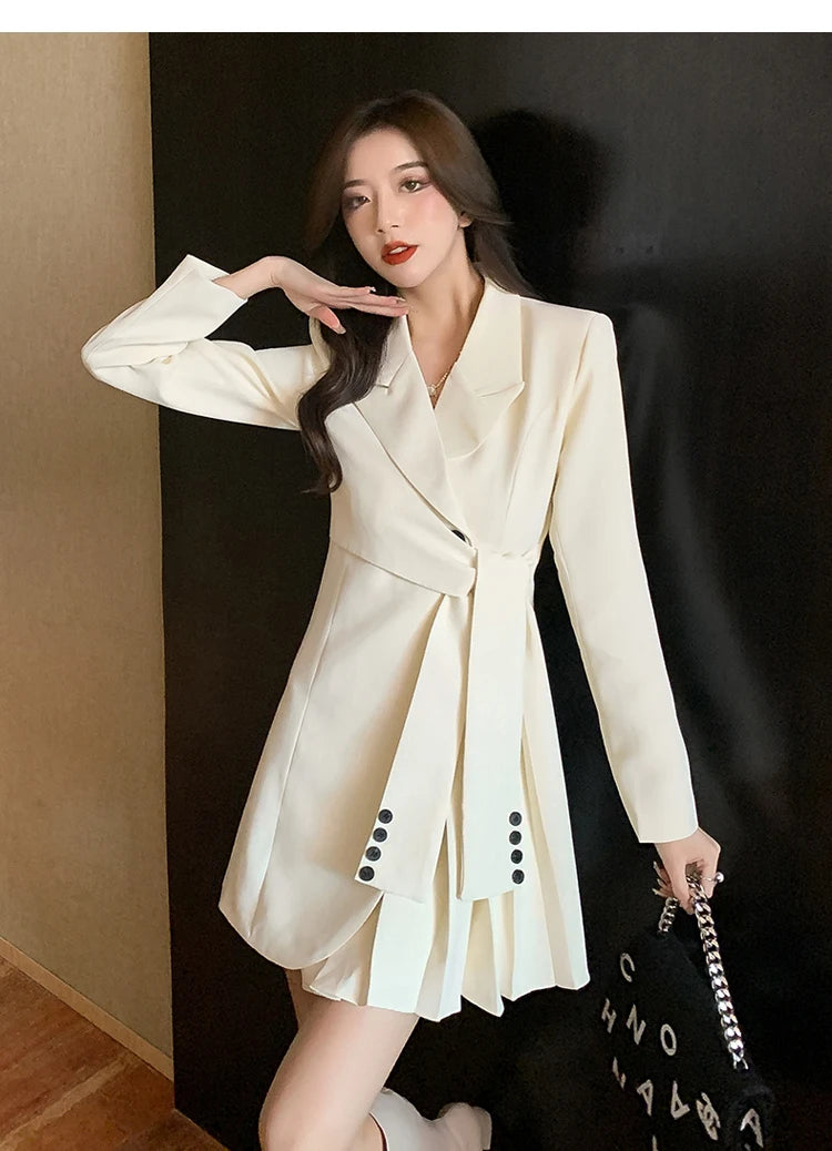 Robe Blazer Plissée - ma-robe-plissee.com