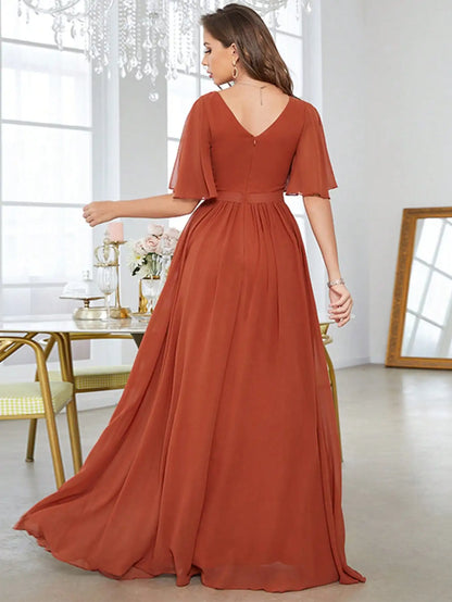 Robe Plissée Terracotta - ma-robe-plissee.com