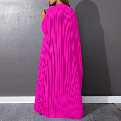 Robe Longue Plissée Manche Longue - ma-robe-plissee.com